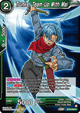 BT23-083 - Trunks, Team-Up With Mai - Common FOIL