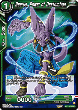 BT23-086 - Beerus, Power of Destruction - Common FOIL