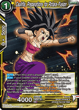 BT23-126 - Caulifla, Preparations for Potara-Fusion - Common FOIL