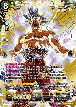 BT23-140 - Ultra Instinct Son Goku, State of the Gods - Secret Rare Collectors Company BT23-140 - Ultra Instinct Son Goku, State of the Gods - Secret Rare Collectors Company