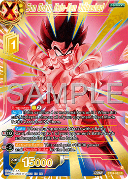 BT24-082 - Son Goku, Kaio-Ken Unleashed - Rare (Reprint)