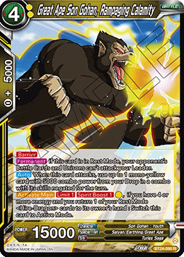 BT24-090 - Great Ape Son Gohan, Rampaging Calamity - Rare