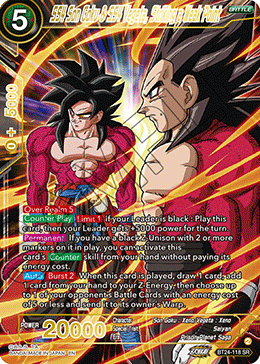 BT24-118 - SS4 Son Goku & SS4 Vegeta, Striking a Weak Point - Super Ra Collectors Company BT24-118 - SS4 Son Goku & SS4 Vegeta, Striking a Weak Point - Super Ra Collectors Company