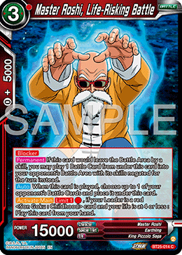 BT25-014 - Master Roshi, Life-Risking Battle - Common