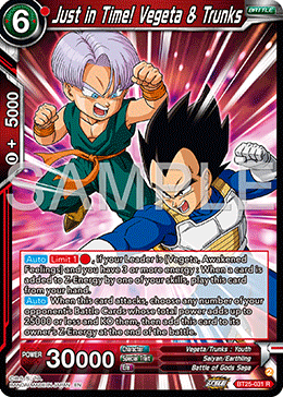 BT25-031 - Just in Time! Vegeta & Trunks - Rare