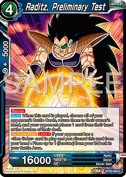 BT25-050 - Raditz, Preliminary Test - Common