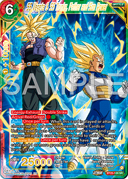 BT25-128 - SS Vegeta & SS Trunks, Father and Son Power - Super Rare