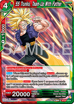 BT25-129 - SS Trunks, Team-Up With Father - Rare