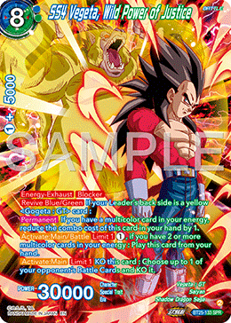 BT25-133 - SS4 Vegeta, Wild Power of Justice - Special Rare