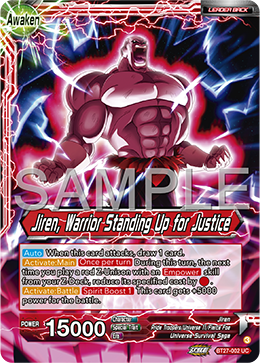 BT27-002 - Jiren, Warrior Standing Up for Justice - Leader - Uncommon