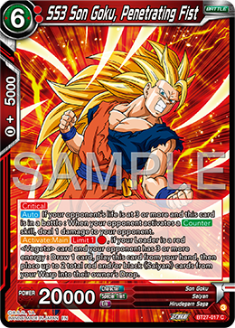 BT27-017 - SS3 Son Goku, Penetrating Fist - Common