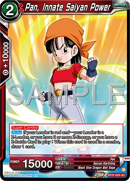 BT27-023 - Pan, Innate Saiyan Power - Uncommon