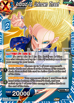 BT27-028 - Android 18, Unknown Threat - Rare