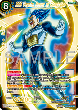 BT27-039 - SSB Vegeta, Power of Conviction - Super Rare