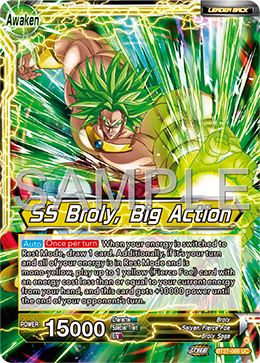 BT27-066 - SS Broly, Big Action - Leader - Uncommon