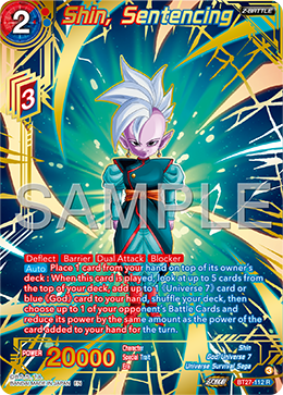 BT27-112 - Shin, Sentencing - Special Zenkai Rare