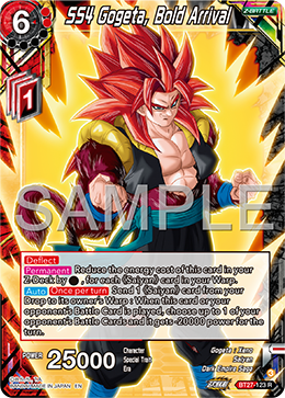 BT27-123 - SS4 Gogeta, Bold Arrival - Rare