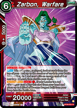BT28-021 - Zarbon, Warfare - Rare