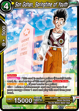 BT28-086 - Son Gohan, Springtime of Youth - Uncommon
