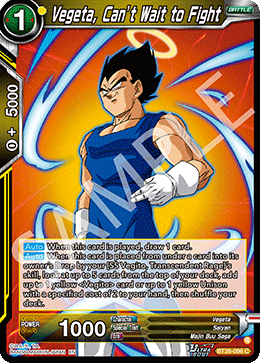 BT28-096 - Vegeta, Can’t Wait to Fight - Common