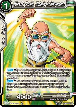 BT28-118 - Master Roshi, Elderly Achievement - Common