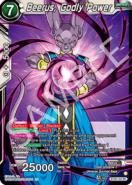 BT28-124 - Beerus, Godly Power - Super Rare