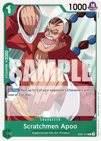 EB01-015 - Scratchmen Apoo - Rare (Reprint)