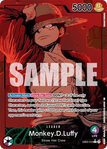 EB02-010 - Monkey.D.Luffy - Leader ALT ART