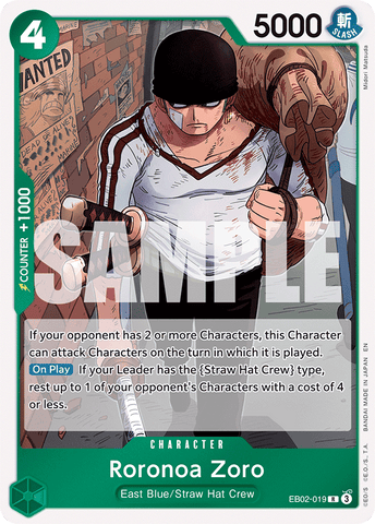 EB02-019 - Roronoa Zoro - Rare