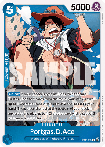 EB02-028 - Portgas.D.Ace - Rare