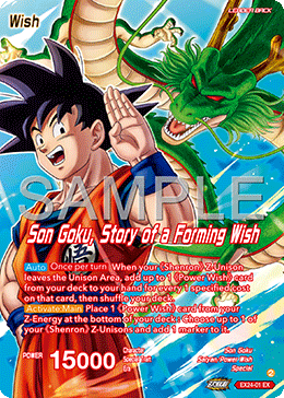 EX24-01 - Son Goku, Story of a Forming Wish - Leader - Expansion Rare