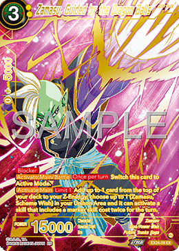 EX24-09 - Zamasu, Guided by the Dragon Balls - Expansion Rare GOLD STAMPED