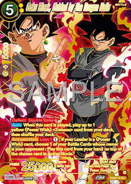 EX24-10 - Goku Black, Guided by the Dragon Balls - Expansion Rare GOLD STAMPED