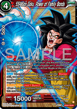 EX24-18 - SS4 Son Goku, Power of Family Bonds - Expansion Rare