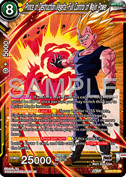 EX24-37 - Prince of Destruction Vegeta, Full Control of Majin Power - Expansion Rare