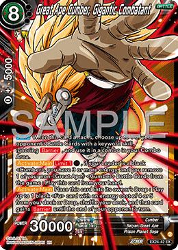 EX24-42 - Great Ape Cumber, Gigantic Combatant - Expansion Rare