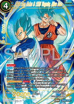 EX25-14 - SSB Son Goku & SSB Vegeta, Blue Duo - Expansion Rare