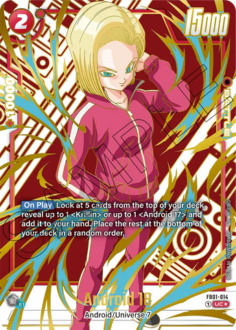 FB01-014 - Android 18 - Uncommon ALT ART (Special Reprint)