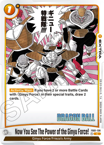 FB01-138 - Now You See The Power of the Ginyu Force! - Common (Reprint)