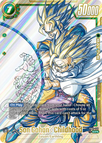 FB01-140 - Son Gohan : Childhood - Secret Rare SUPER ALT ART (Reprint)