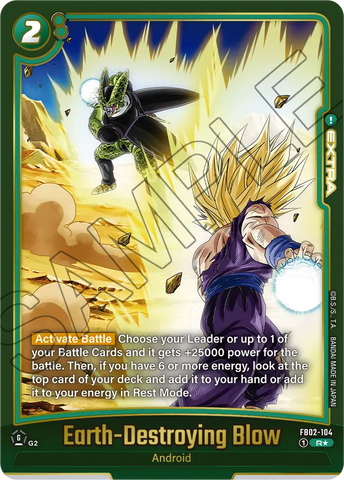 FB02-104 - Earth-Destroying Blow - Rare VISUAL ALT ART