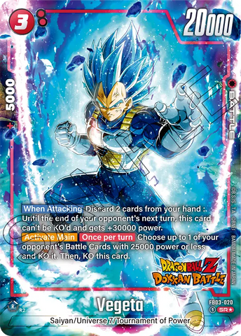 FB03-020 - Vegeta - Super Rare ALT ART (Dokkan Battle Reprint)