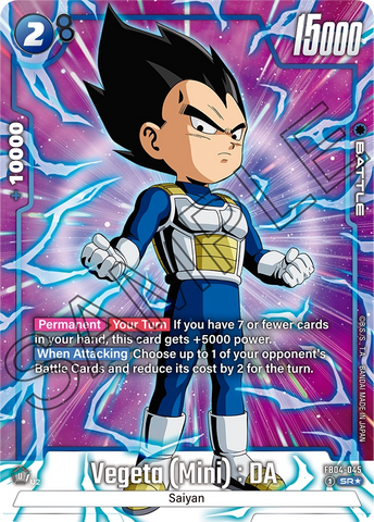 FB04-045 - Vegeta (Mini) : DA - Super Rare ALT ART