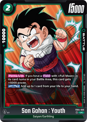 FB04-060 - Son Gohan : Youth - Uncommon