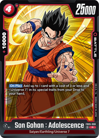 FB05-008 - Son Gohan : Adolescence - Rare