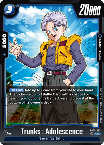 FB05-035 - Trunks : Adolescence - Uncommon