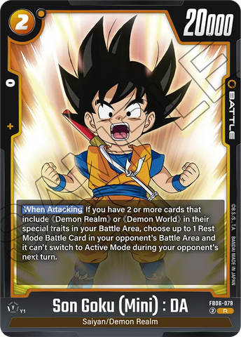 FB06-079 - Son Goku (Mini) : DA - Rare