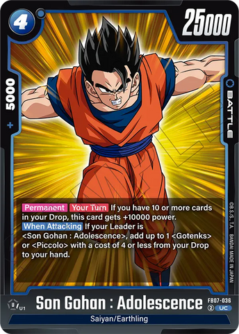 FB07-036 - Son Gohan : Adolescence - Uncommon