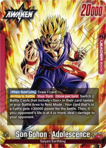 FB08-001 - Son Gohan : Adolescence - Leader