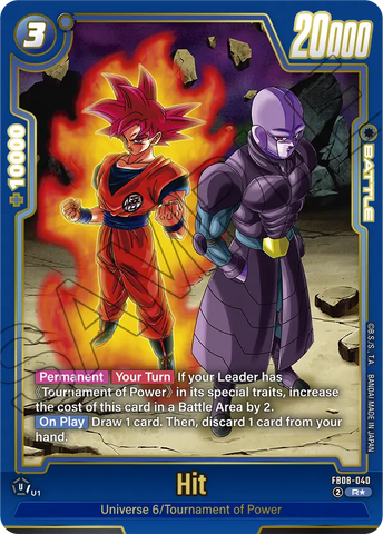 FB08-040 - Hit - Rare VISUAL ALT ART